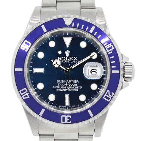 rolex 16610 lume|rolex 16610 blue bezel.